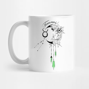 Taurus Green Gem Stone Mug